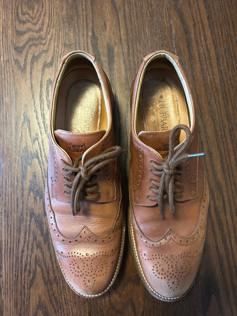 Samuel Hubbard Men's Brown Brogue Derby Oxfords